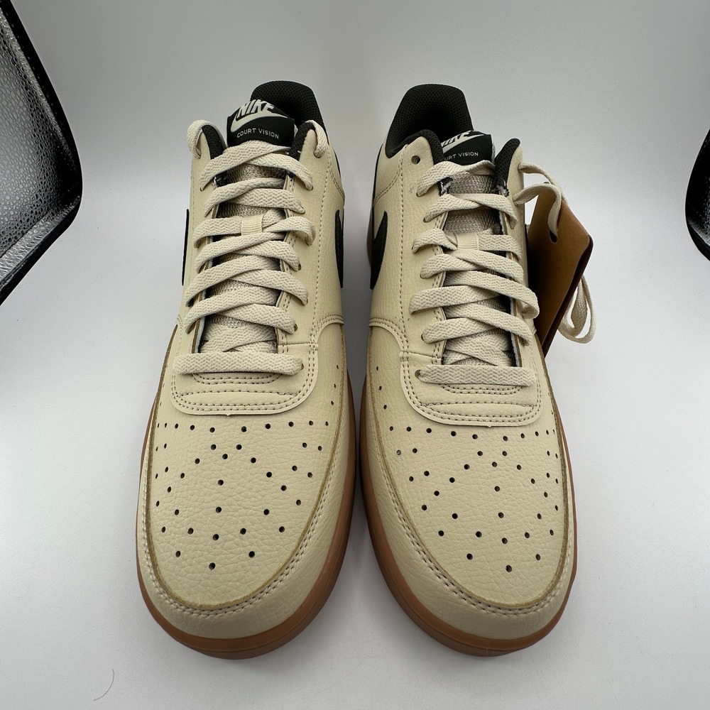 Nike Court Vision Low Shoes Mens 13 Light Khaki Sequoia Gum‎ HV4506-200 NEW - Picture 4 of 12